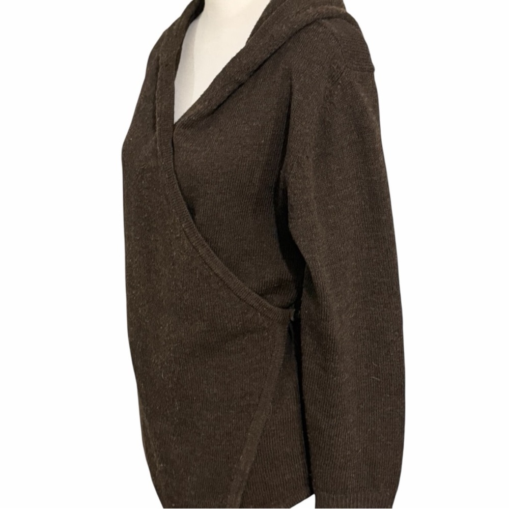 Betabrand Brown V-Neck Sweater - Picture 6 of 10